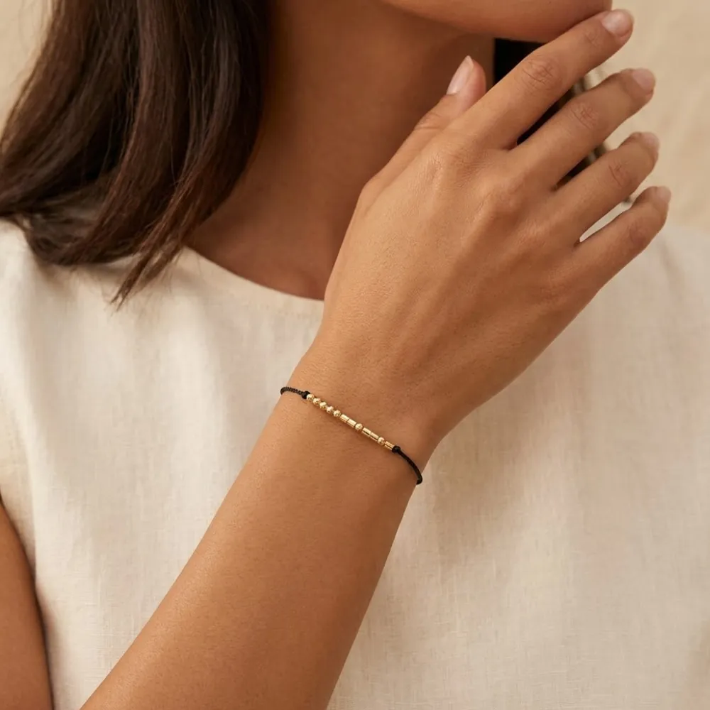 Classic Silk Black Bracelet