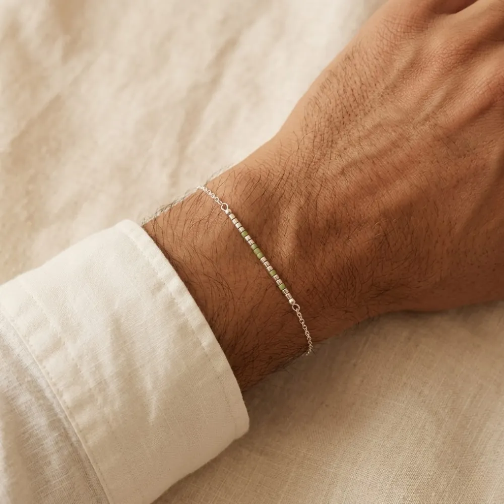 Delica Bar Pistachio Bracelet MAN
