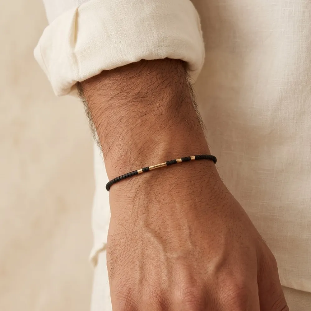 Delica Black Gold Bracelet MAN