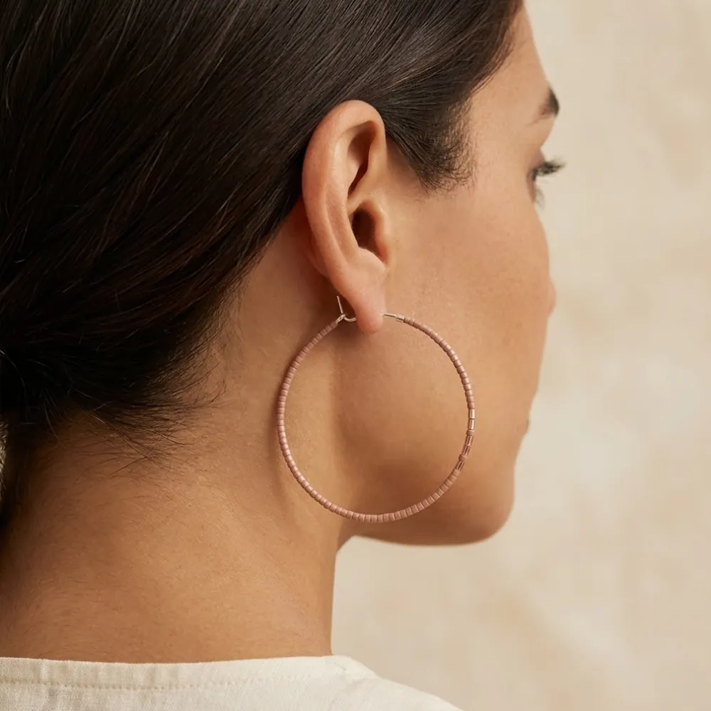 Hoop Violet Earrings